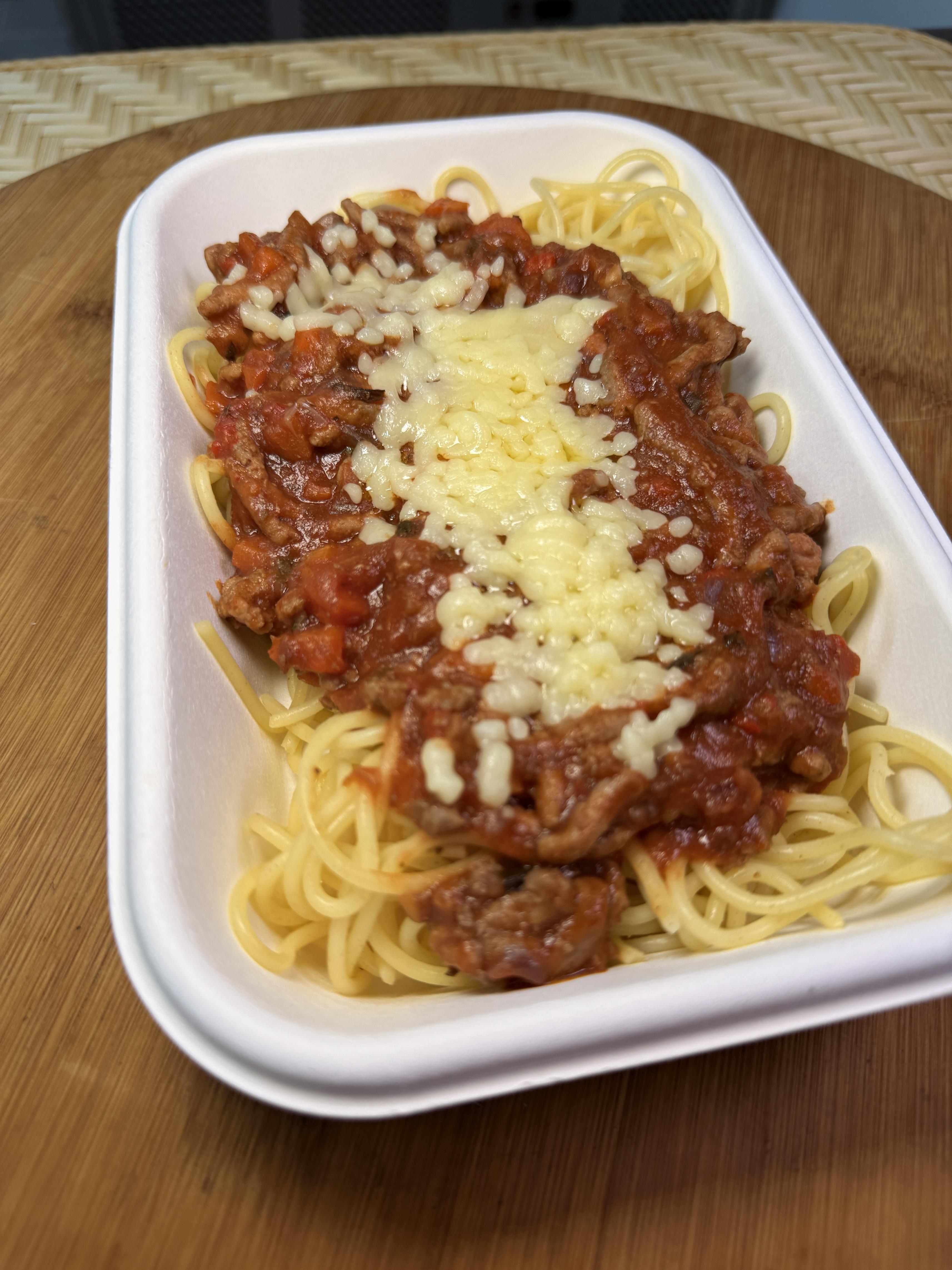 Fideos con salsa bolognesa